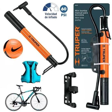 Inflador Manual Bomba De Aire Pelotas Llanta De Bicicletas Inflables Pelotas