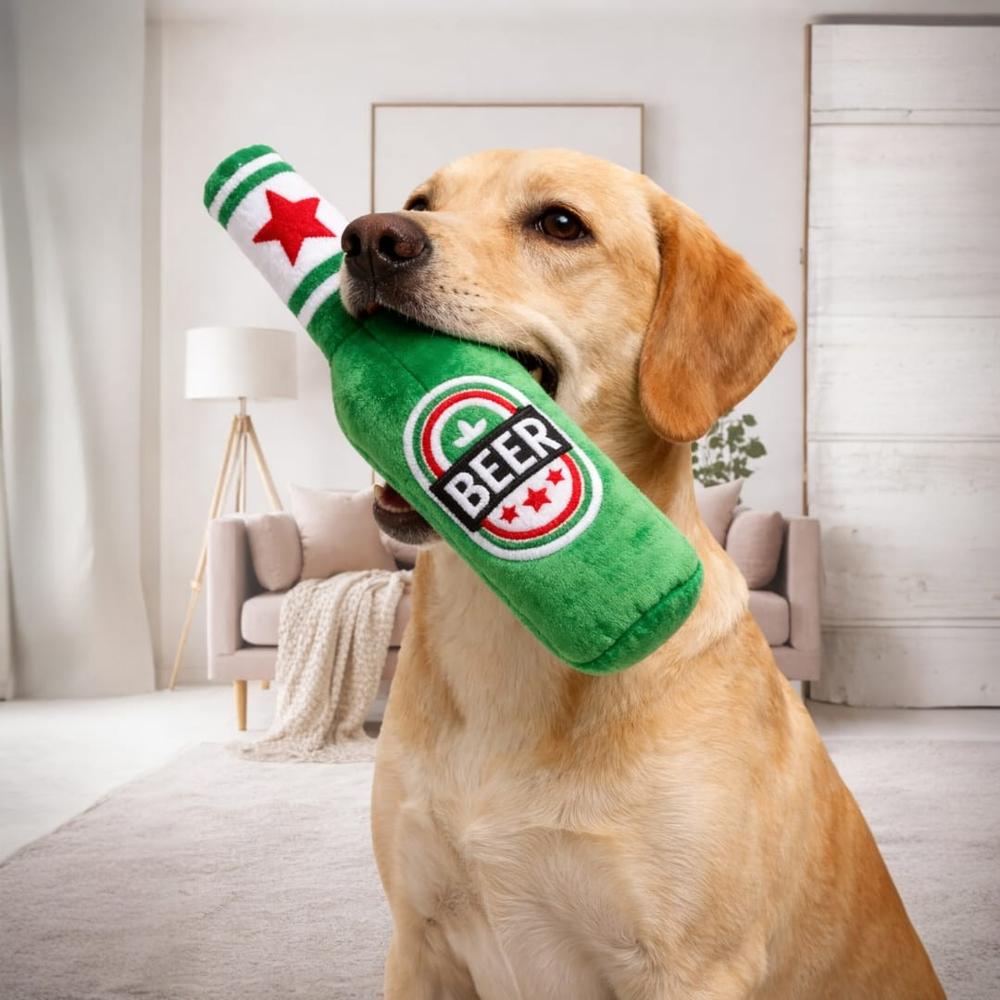 JUGUETE DE PELUCHE PARA PERROS CON SONIDO SQUEAKY Verde JUGUETE DE PELUCHE PARA PERROS CON SONIDO SQUEAKY Verde