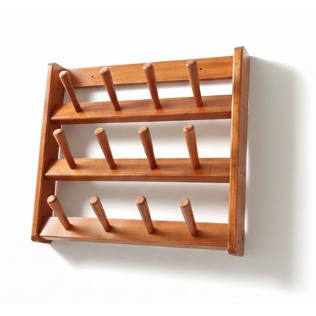 Porta Vasos de Madera Cedro con 12 Colgadores Porta Vasos de Madera Cedro con 12 Colgadores