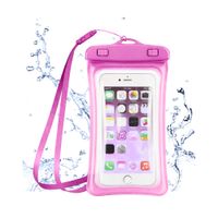 Funda Acuática con Flotador para Celular  Hermético Rosado