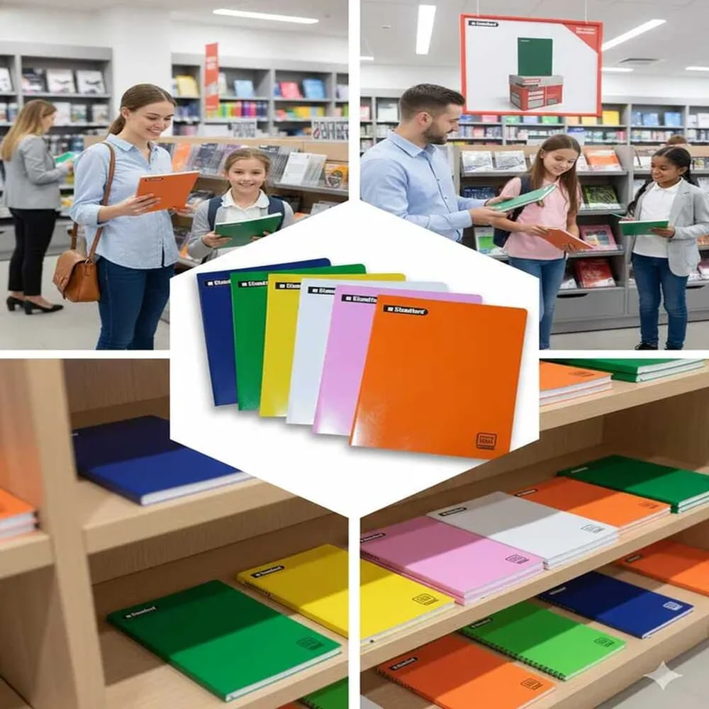 6 Cuadernos Standford Notebook Escolar