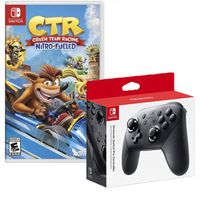 Mando Nintendo Switch Pro Controller + Crash Team Racing