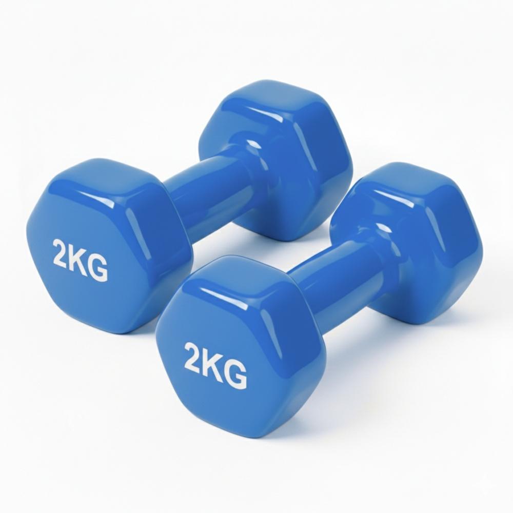 Mancuernas 2kg - Entrenamiento Técnico y Tonificación Azul