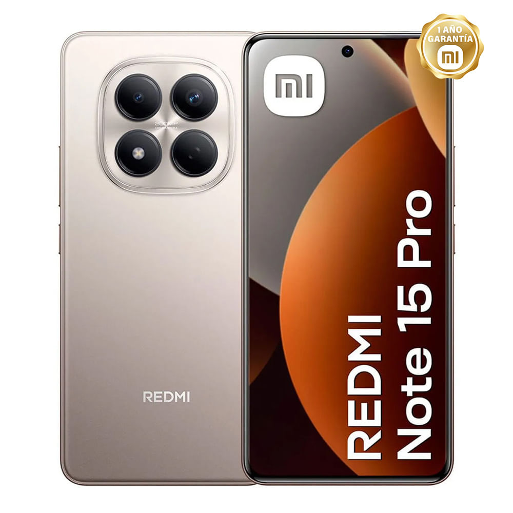Celular Xiaomi Redmi Note 15 Pro 4G 8GB - 256GB Titanio 6500mAh
