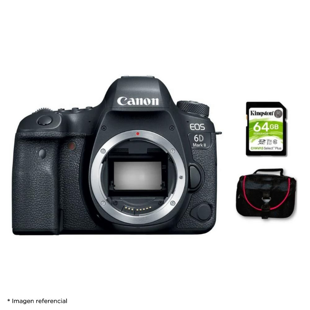 Cámara Canon EOS 6D Mark II Solo cuerpo  y Kit Básico de Accesorios