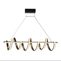 Lámpara colgante Renata negro led 3 luces incluye control