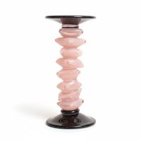 CANDELERO SORELLA 27CM VIDRIO MURANO