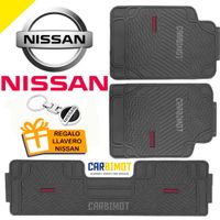 Piso Protector Alfombra Tapiz Carbimot Negro para Vehiculos Nissan