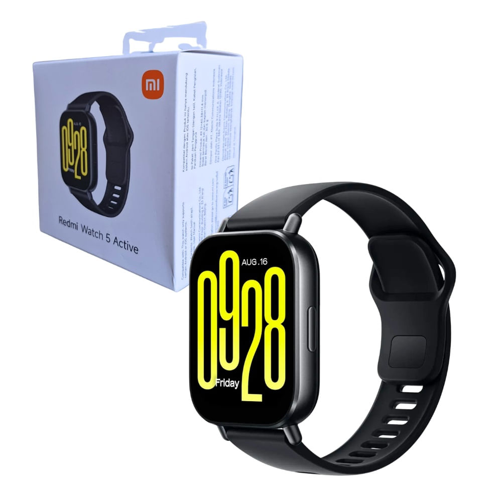 Smartwatch Xiaomi Redmi Watch 5 Active Negro M2351W1 con Pantalla LCD 2.0"" Llamadas Bluetooth