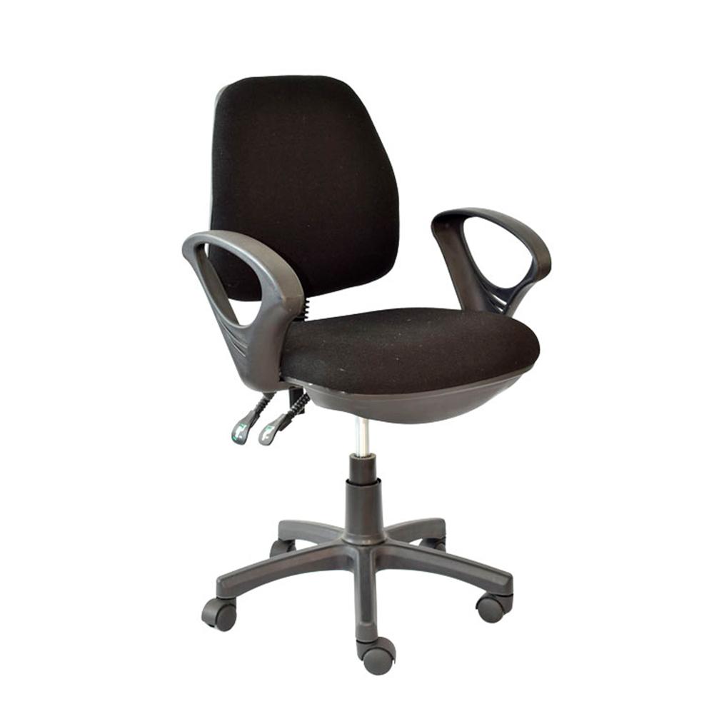 Silla Giratoria Lee Negro Brazos Fijos Ofideas