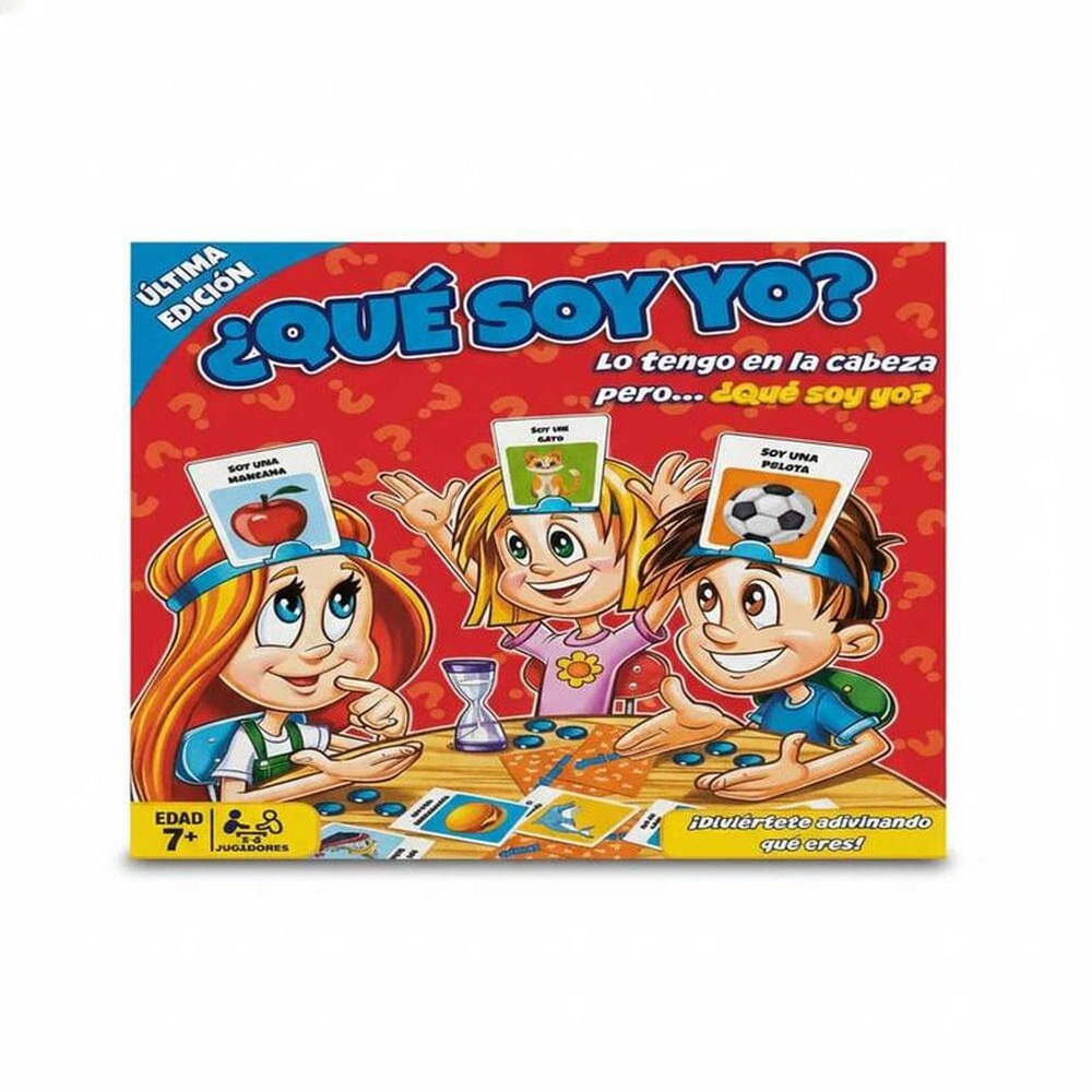 Quién Es Divertido Juego De Mesa – Adivina Quién Soy, Juego Clásico De Preguntas Sí/No, Con 2 Discos, 96 Cartas Y Disco De Castigo, Para Niños Y Niñas +6 Años