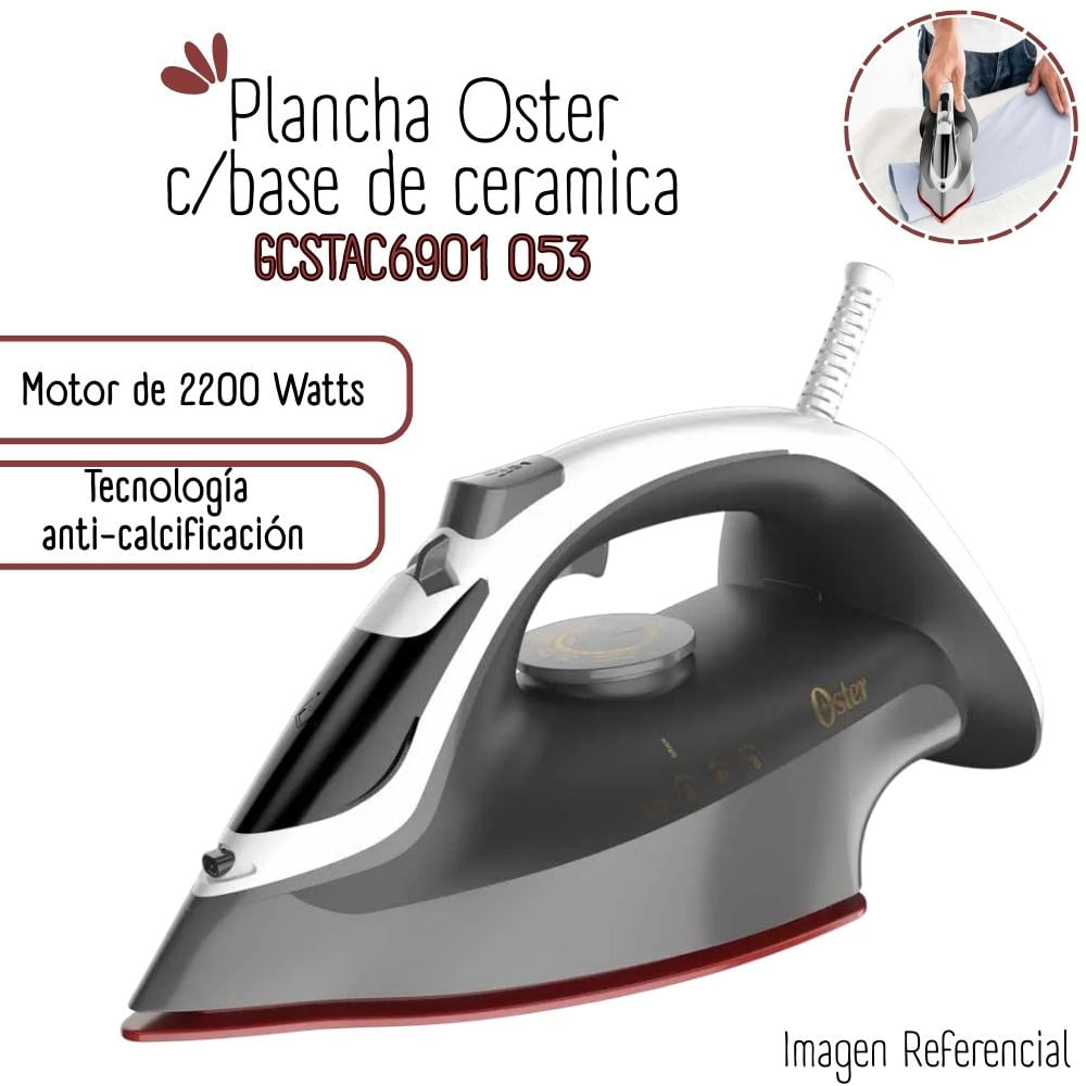 Plancha de Vapor Aero Ceramica Oster GCSTAC6901