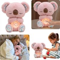 Koala Peluche de Apego Seguro y Antialérgico - Simula respiración luz  y sonido