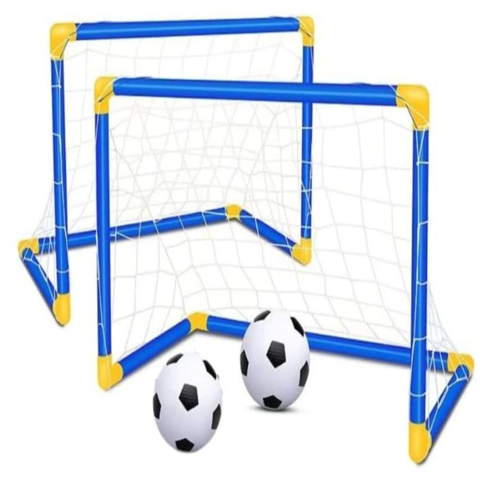 Dos Arcos de futbol infantil con balon