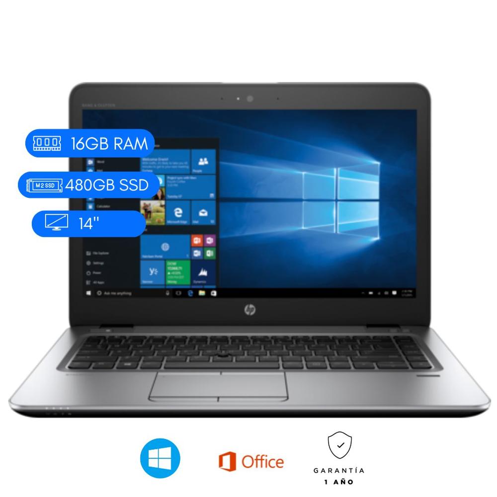 LAPTOP REACONDICIONADA HP 840 G4 CORE I7 8VA 16GB DDR4 480 SSD PANTALLA 14