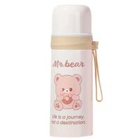 Botella de Acero Inoxidable Mr. Bear Crema 350 ml Uso Diario