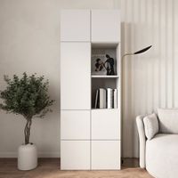 Armario Snow 7 puertas Blanco | Masiva Home