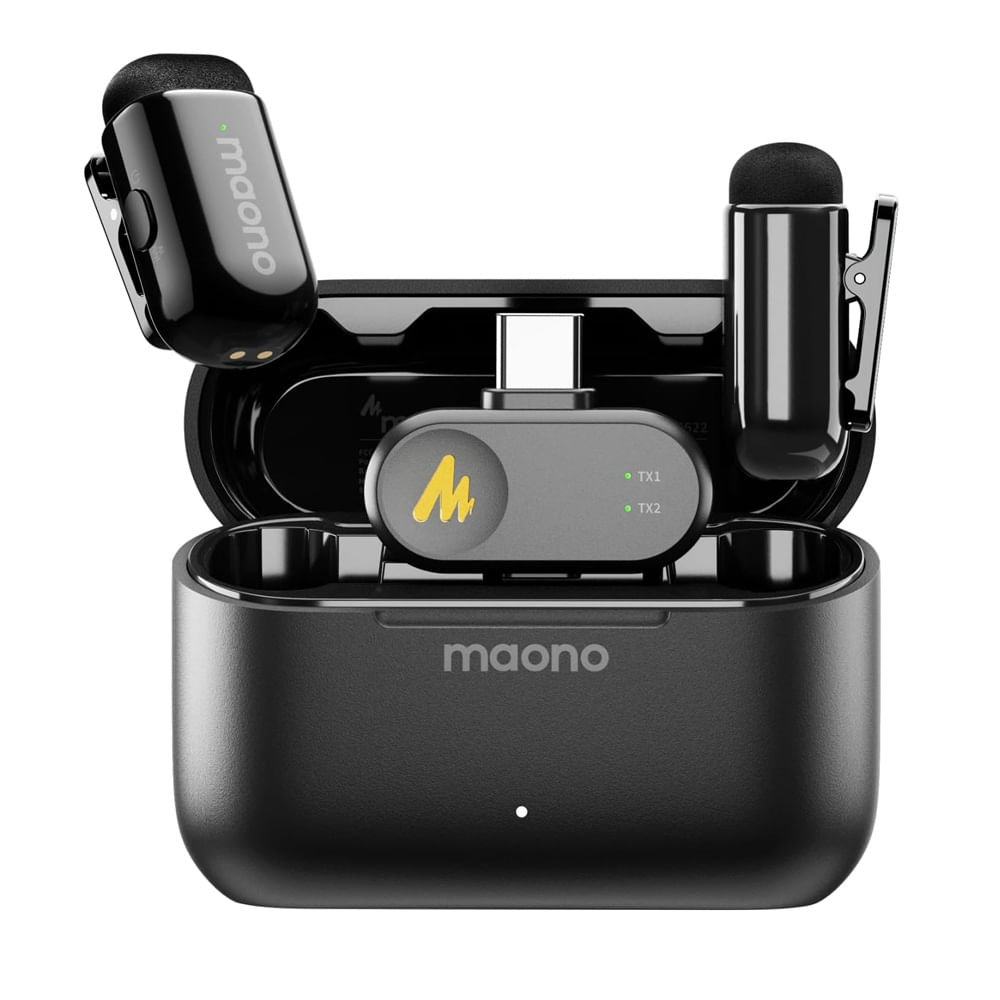 Micrófono inalámbrico Lavalier Maono Wave T1 Mini –WM622 Negro