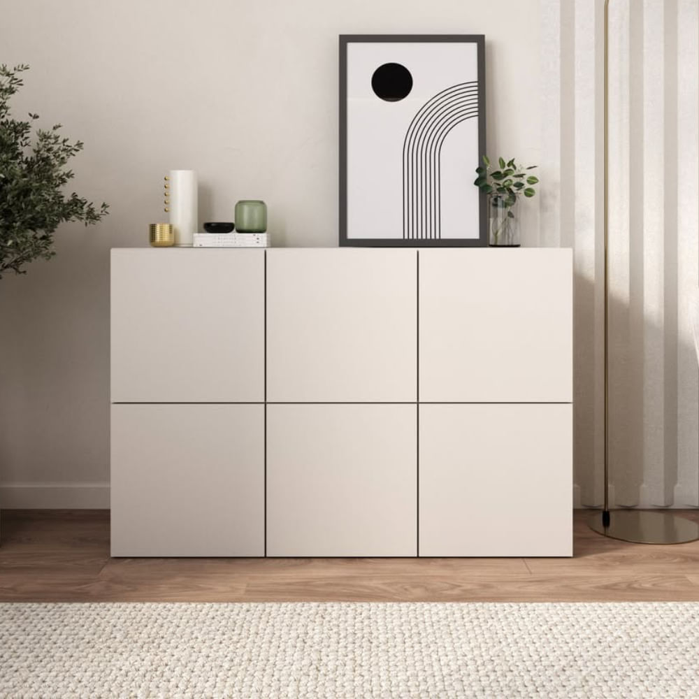 Cómoda Snow 6 puertas Blanco | Masiva Home