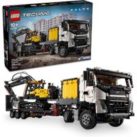 LEGO TECHNIC CAMIÓN VOLVO FMX Y EXCAVADORA ELÉCTRICA EC230, 2 VEHÍCULOS A ESCALA