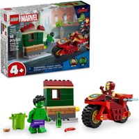 LEGO MARVEL IRON MAN CON MOTO Y HULK SET COLECCIONABLE CON 2 MINIFIGURAS