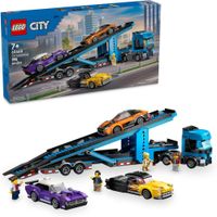 LEGO CAMIÓN PORTACOCHES LEGO CITY CON COCHES DEPORTIVOS, SEMIRREMOLQUE