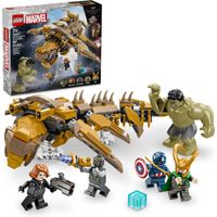 LEGO MARVEL LOS VENGADORES CONTRA LEVIATÁN SET DE CONSTRUCCIÓN CON HULK Y MINIFIGURAS