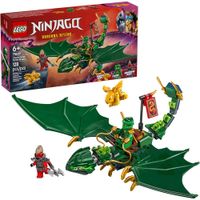 LEGO NINJAGO DRAGÓN DEL BOSQUE VERDE DE LLOYD, JUGUETE DE CONSTRUCCIÓN INFANTIL
