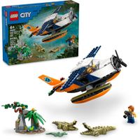 LEGO AVIÓN ACUÁTICO LEGO CITY EXPLORADOR DE LA SELVA CON 2 MINIFIGURAS