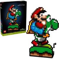 LEGO SUPER MARIO WORLD SET DE MARIO Y YOSHI PARA ADULTOS, DECORACIÓN