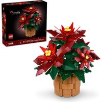 LEGO ICONS FLORES DE PASCUA, DECORACIÓN ARTIFICIAL PARA ADULTOS