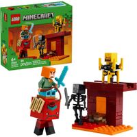 LEGO MINECRAFT BATALLA DE LAVA DEL NETHER, INCLUYE FIGURAS PARA JUEGO