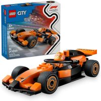 LEGO CITY PILOTO DE F1 CON COCHE MCLAREN, KIT DE CONSTRUCCIÓN A ESCALA