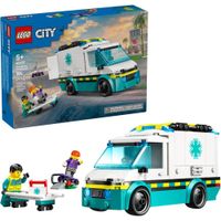 LEGO CITY AMBULANCIA DE EMERGENCIA, JUGUETE SENSORIAL DE CONSTRUCCIÓN