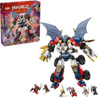LEGO NINJAGO ZANE'S ULTRA COMBINER MECH SET 4 EN 1 CON 6 MINIFIGURAS