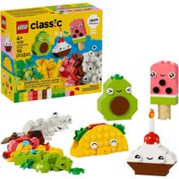 LEGO CLASSIC COMIDA CREATIVA, JUEGO DE COMIDA DE IMITACIÓN Y CONSTRUCCIÓN