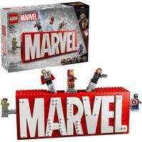 LEGO MARVEL LOGO Y MINIFIGURAS SET COLECCIONABLE CON 5 FIGURAS