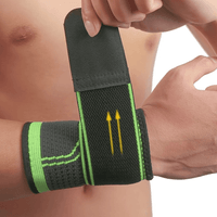 Muñequera Deportiva de Compresión con Banda Envolvente - Talla Estándar