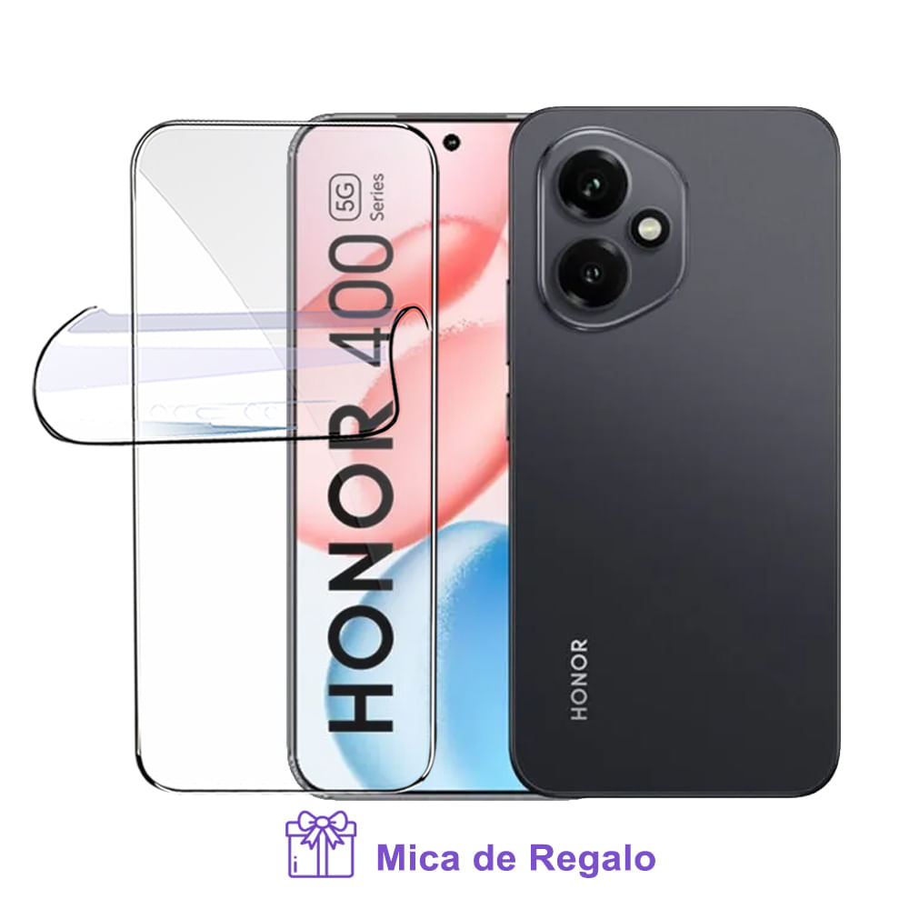 Honor 400 5G 12Gb Ram Negro Medianoche 512Gb Rom con Mica Hidrogel Registrado