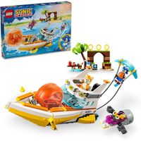 LEGO SONIC BARCO DE AVENTURAS DE TAILS CON PERSONAJES Y ESQUÍS ACUÁTICOS