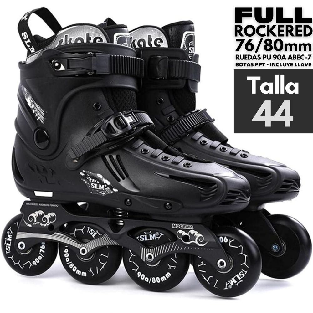 Patines Freestyle SLM Talla 44 - Full Rockered 76-80 mm - 90A - ABEC-7 Patines Freestyle SLM Talla 44 - Full Rockered 76-80 mm - 90A - ABEC-7