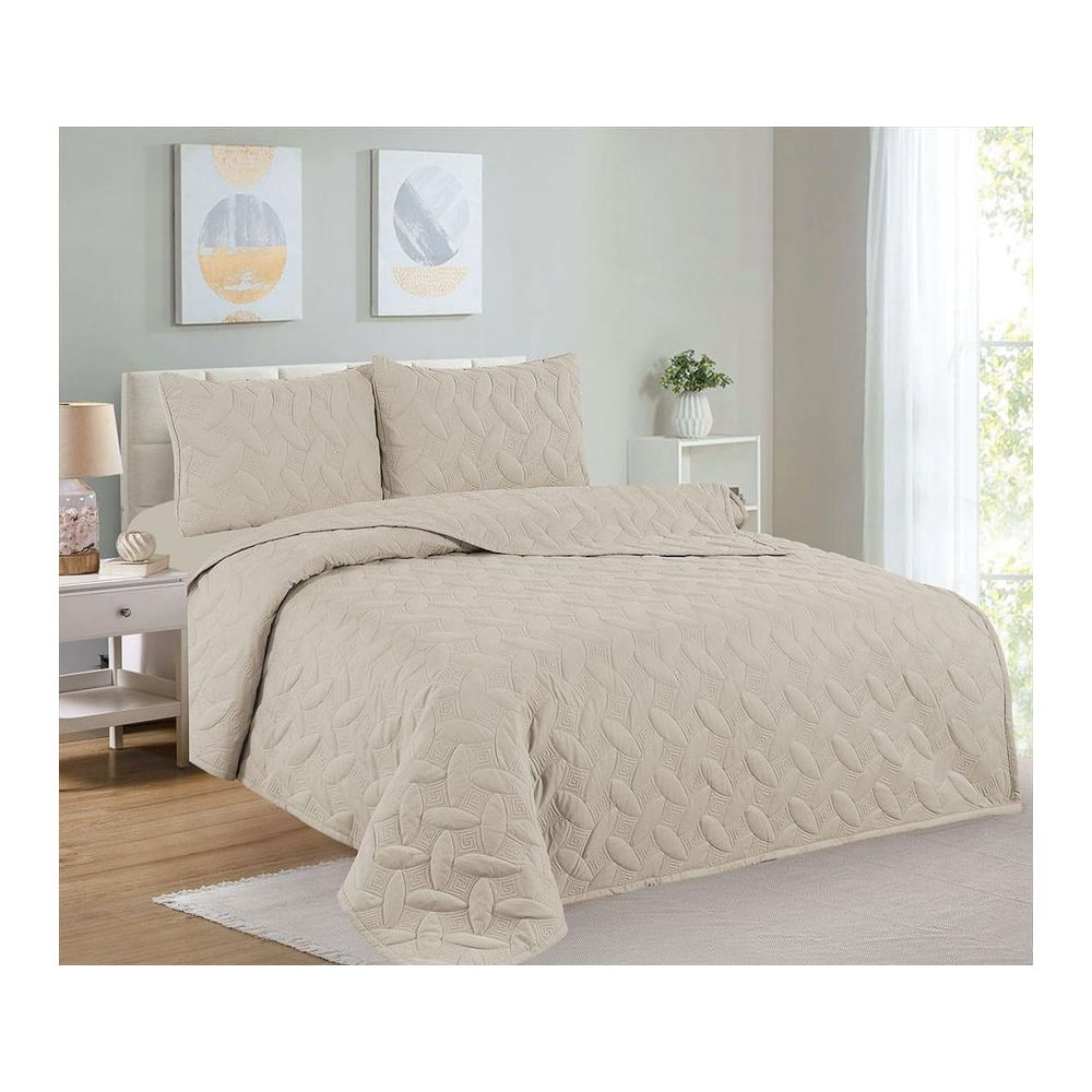 Cubrecama King + Juego de Sábanas 100% Algodón