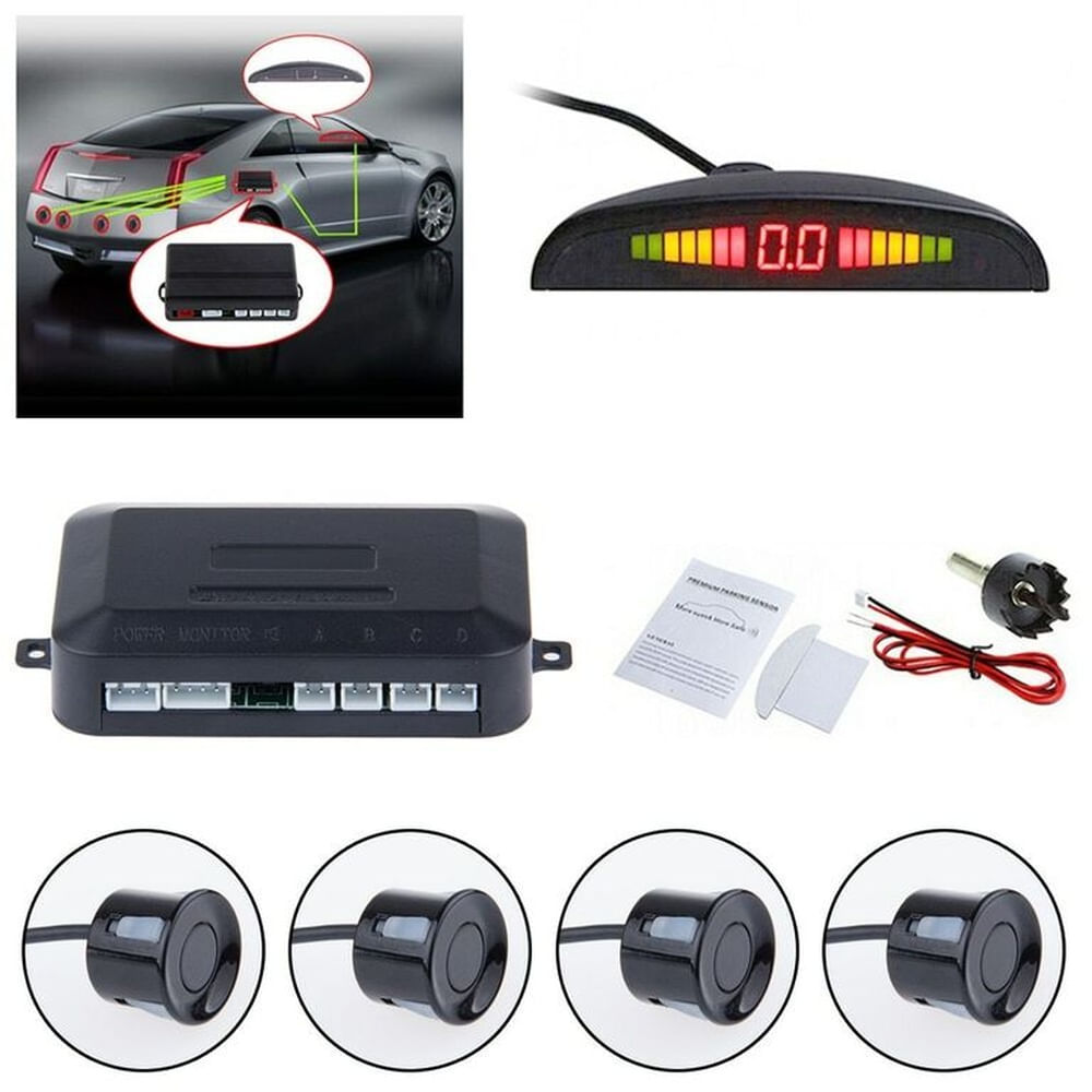 Kit Sensor de Retroceso Aparcamiento Radar Estacionamiento Todos Los Coches Sistema De Monitor