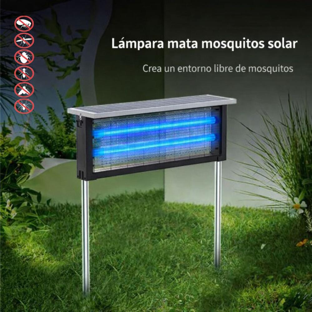 ANIQUILADOR DE MOSQUITOS Y ZANCUDOS ES SOLAR RECARGABLE DE 12W INSECTOCUTOR DE MOSCAS Y POLILLAS