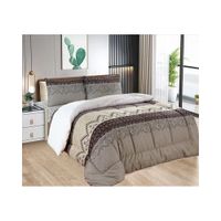 Edredón con Sherpa Premium 2 plazas + Juego de sábanas 100% Algodón