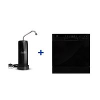 Combo Lavavajillas Sole 8 Sets y Purificador Prime 5 Años Negro