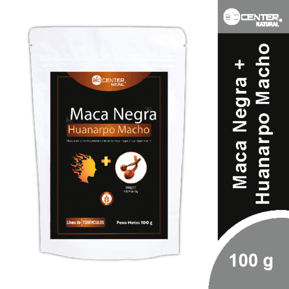 Maca negra más Huanarpo macho x 100 g - Biocenter Natural