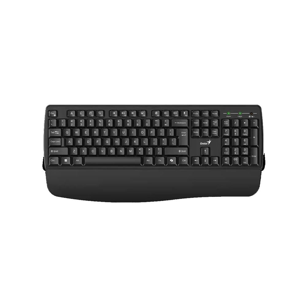 TECLADO GENIUS WIRELESS KB-7123 AI COPILOT MULTIMEDIA USB SP NEGRO
