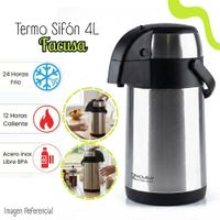 Termo Facusa de Acero Inoxidable 4 Lt -  SIFON