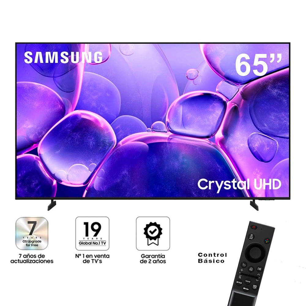 Televisor Samsung 65 Smart Crystal UHD 4K UN65U8000FG